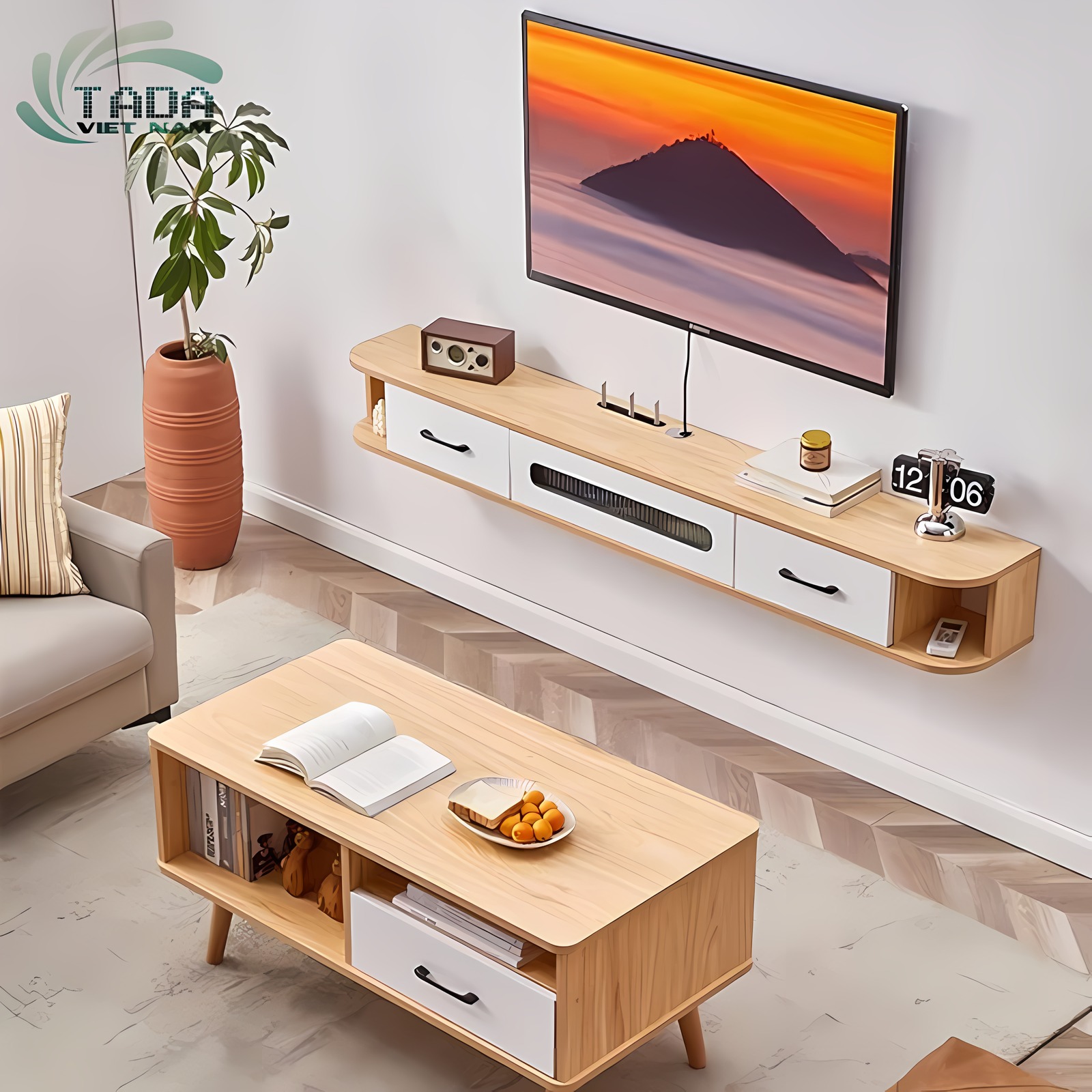 Kệ Tivi Treo Tường Thương Hiệu TaDa Việt Nam TDTV106