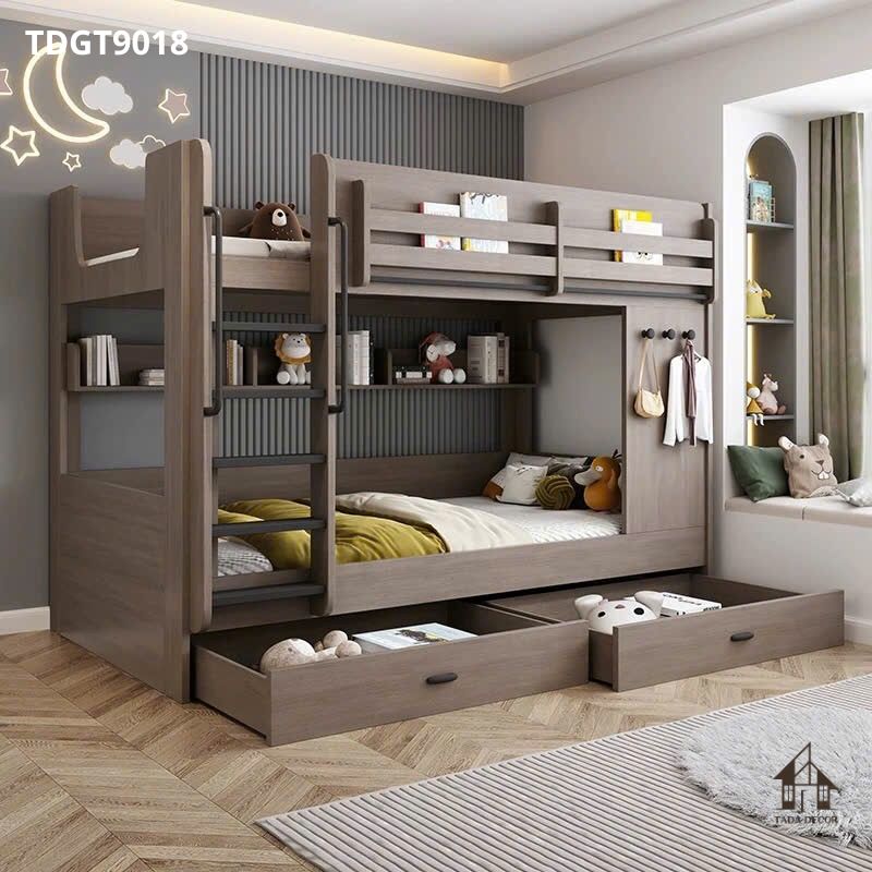 Mẫu giường tầng trẻ em đẹp thay thế giường sắt 2 tầng