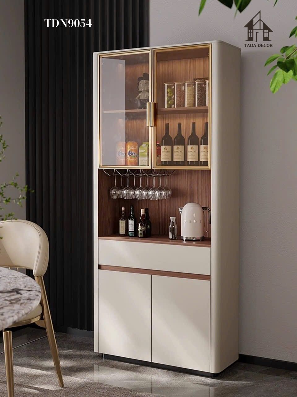 Chi tiết chất liệu và ngăn tủ tủ đa năng TDN9054