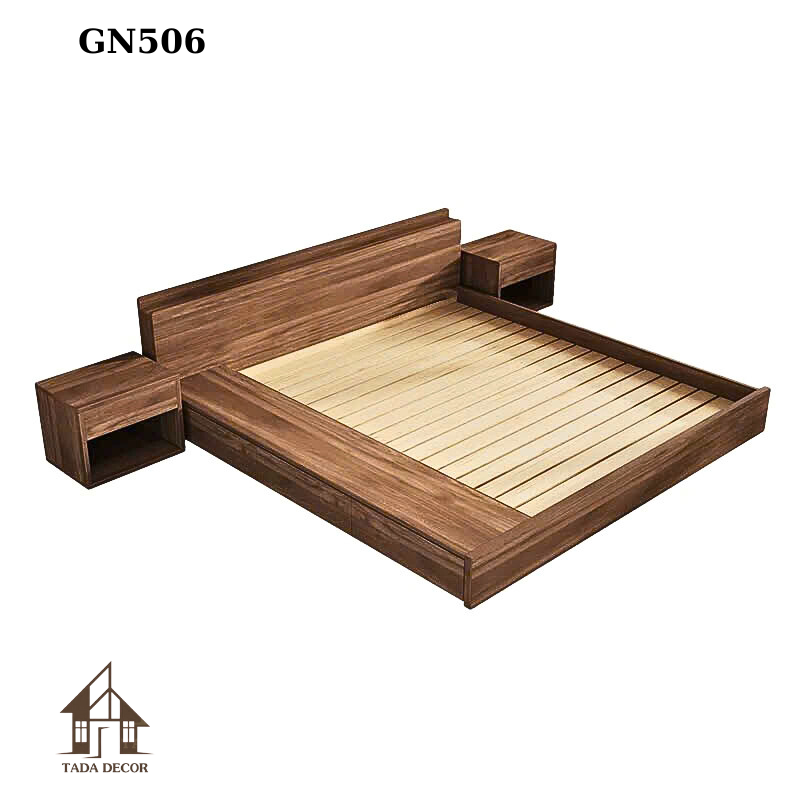 Giường ngủ gỗ tối giản