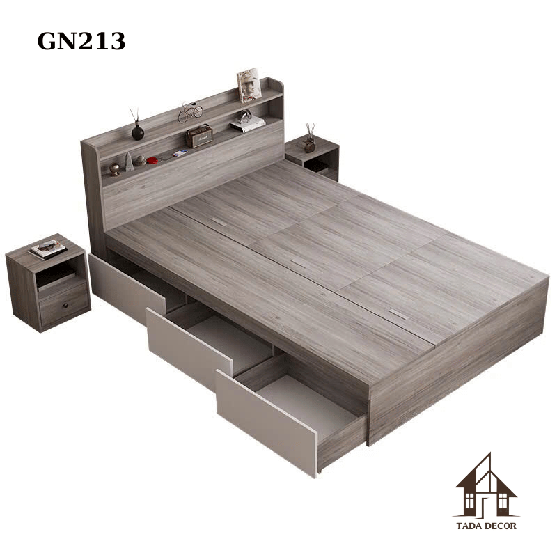 giường ngủ có tủ kéo