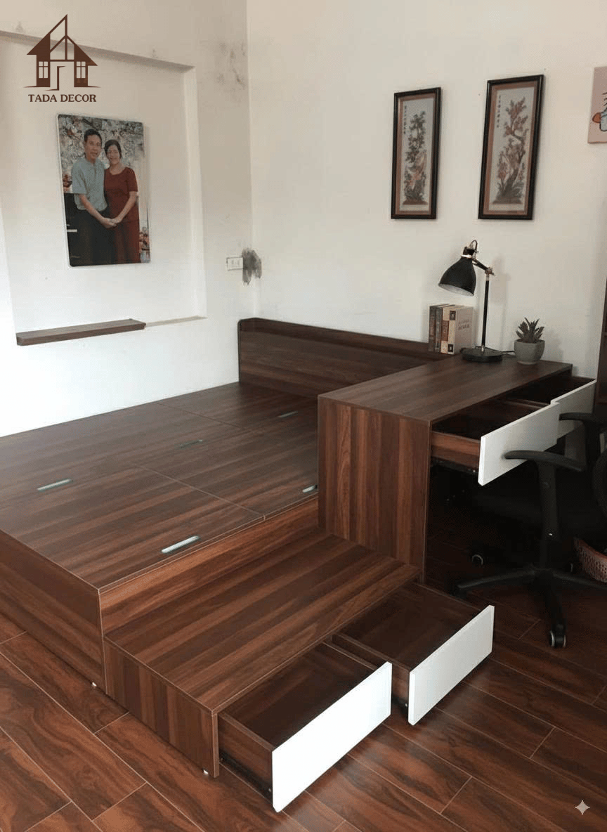 giường tầng tủ kéo