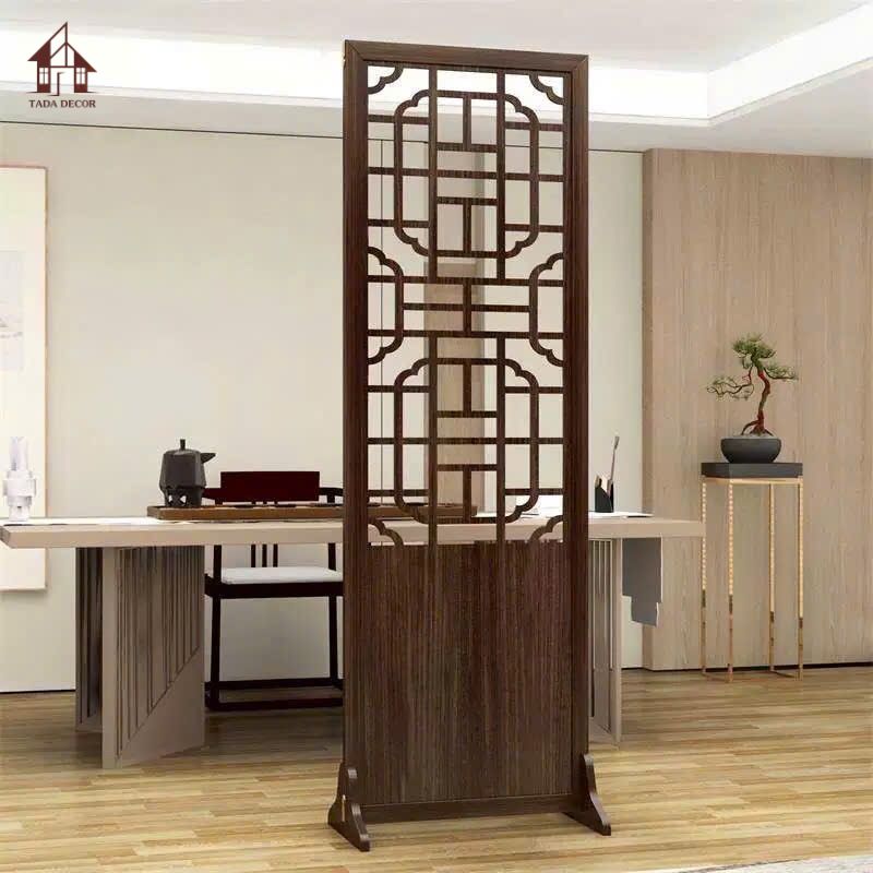 vách ngăn bình phong CNC họa tiết truyền thống