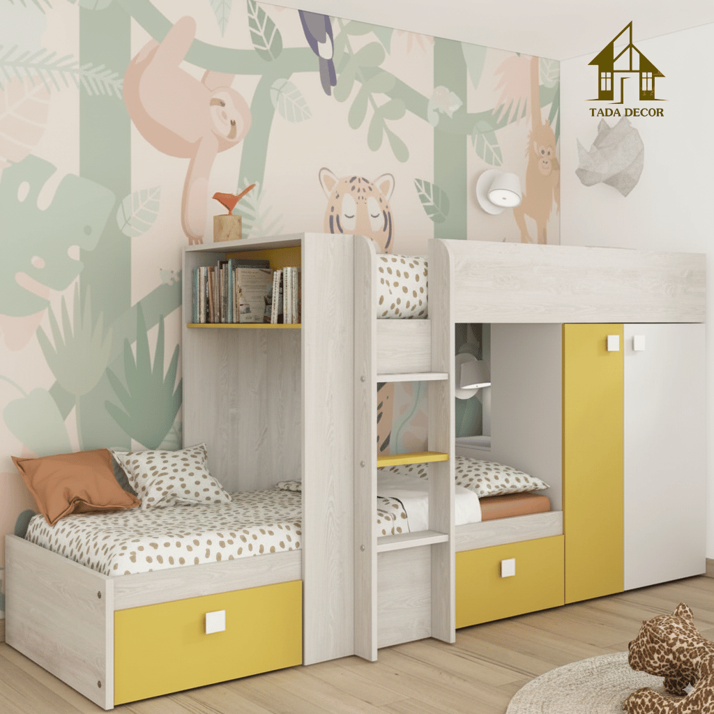Giường đôi- giường tầng cho trẻ nhỏ - giường tầng cho học sinh 