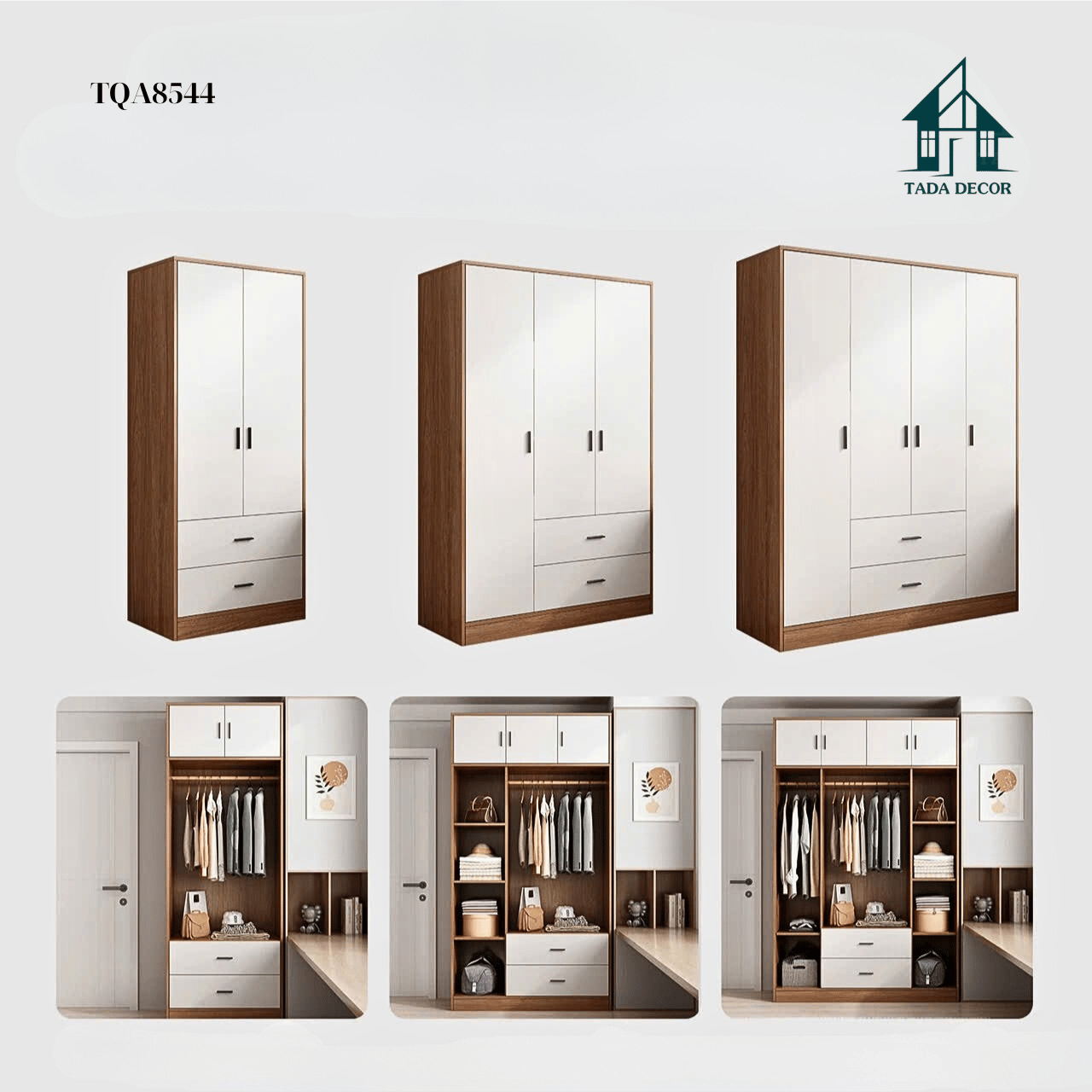 Tủ quần áo full gỗ