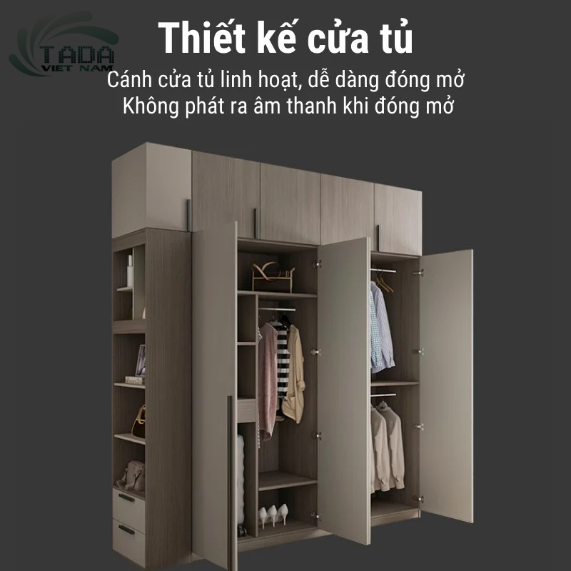 Tủ quần áo gỗ công nghiệp thông minh TaDa Việt Nam TDTA9