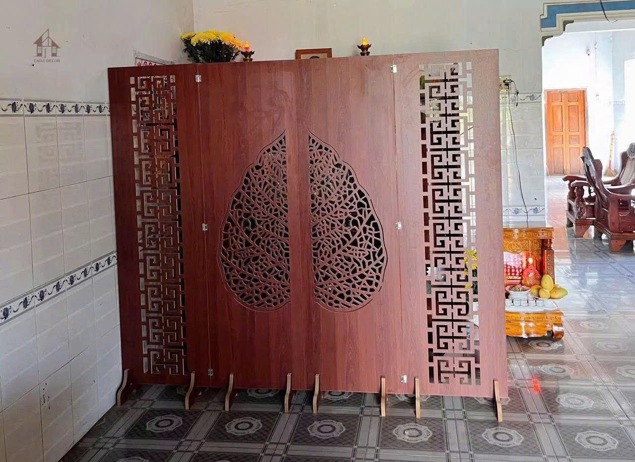 Vách ngăn họa tiết bồ đề