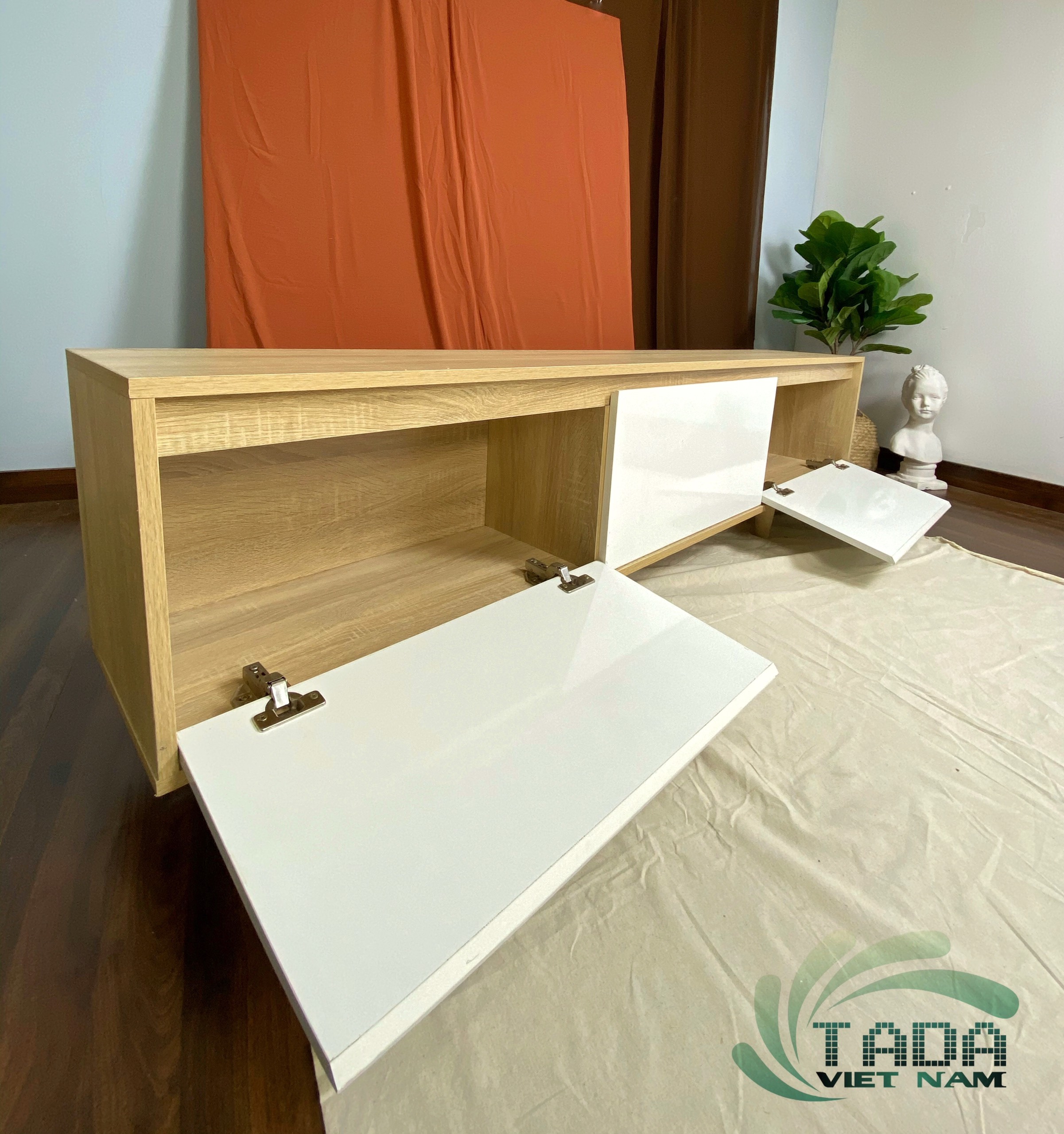 kệ gỗ 3 cánh bắc âu 
