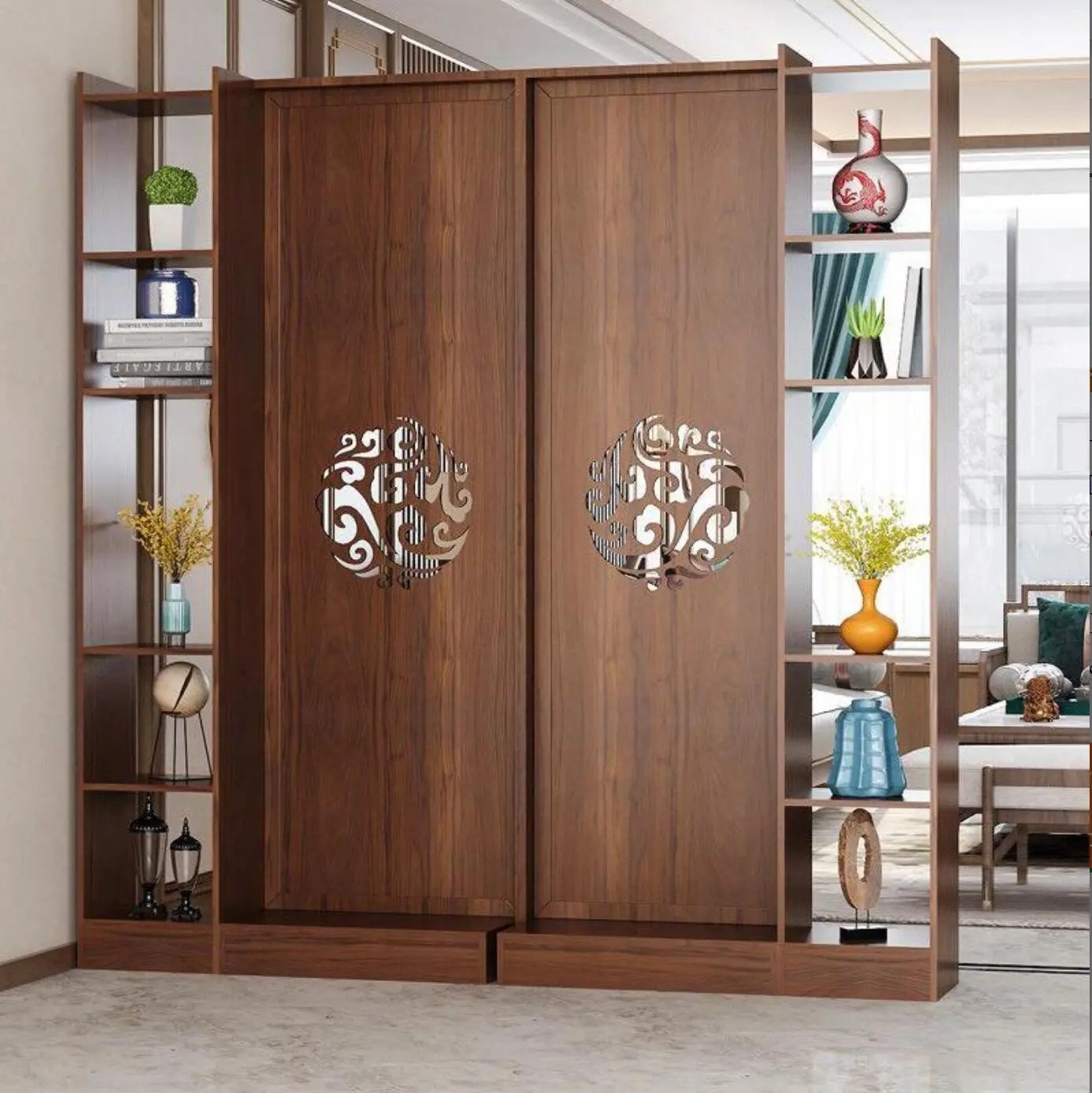 Có thể linh hoạt ứng dụng vách bình phong giá rẻ TPHCM tại các phòng ngủ nhỏ gia đình hoặc căn hộ studio