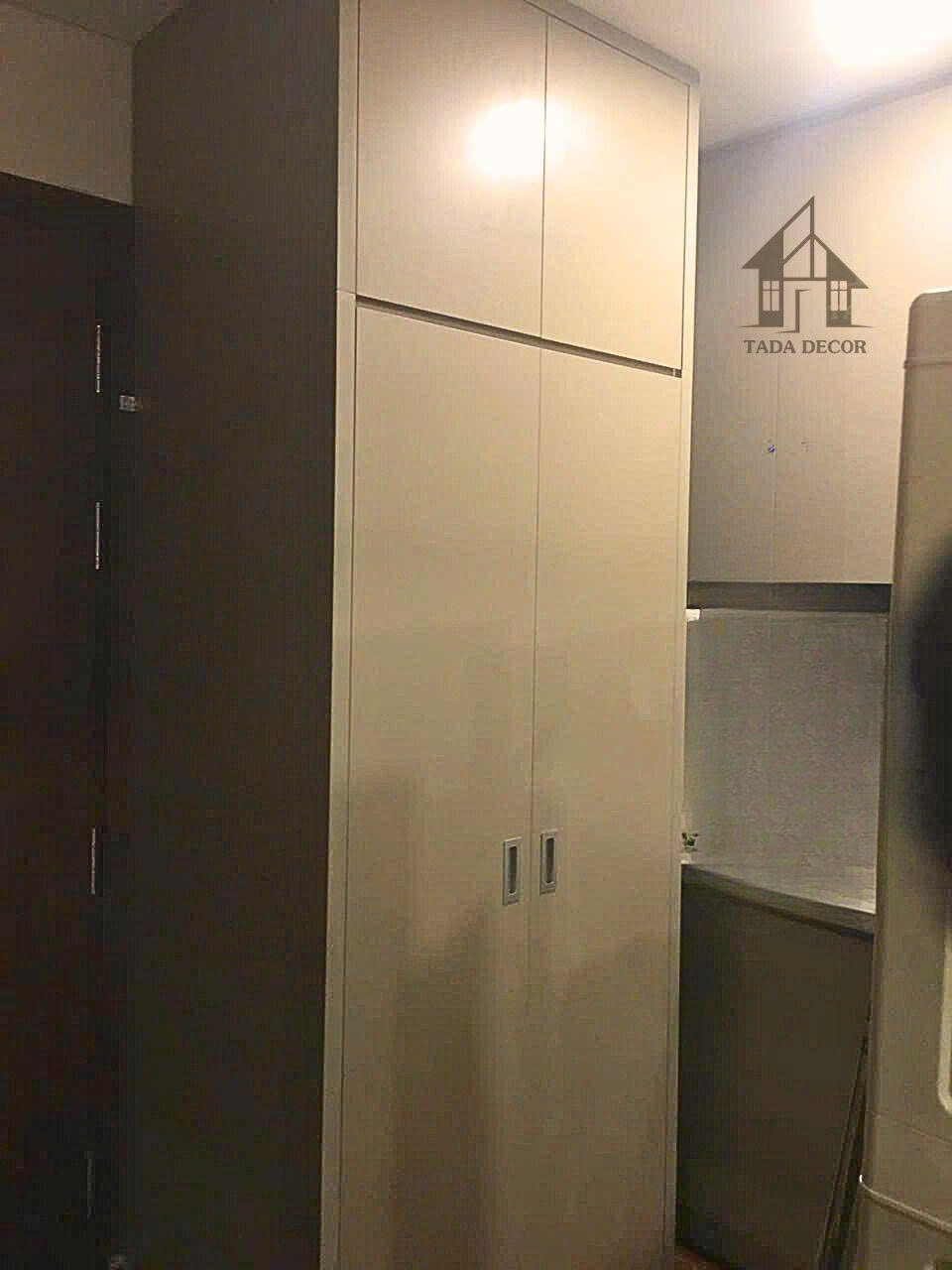 Giường tầng liền tủ kịch trần