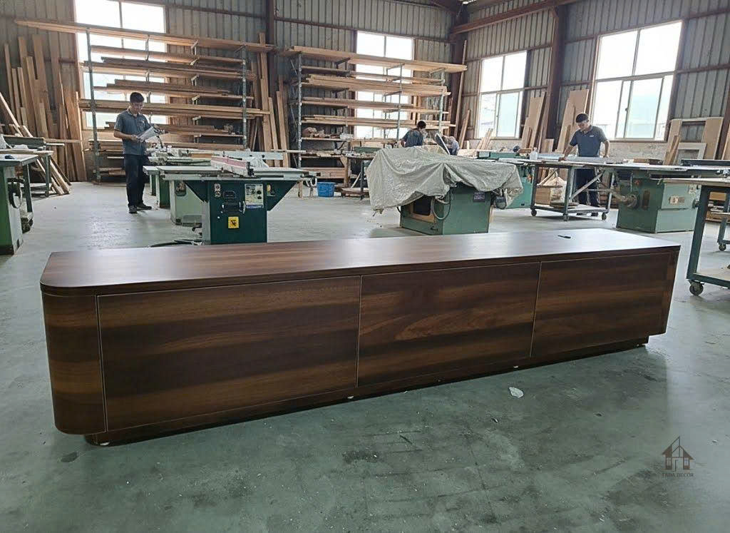 Kệ tivi để sàn gỗ hiện đại đồng bộ bàn trà phòng khách thanh lý giá tốt