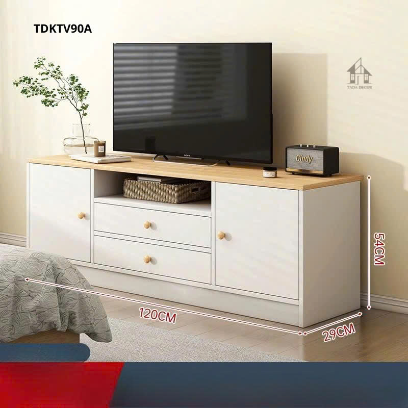 Tủ rượu phòng khách TDKTV90A thiết kế gỗ cao cấp trưng bày rượu tinh tế