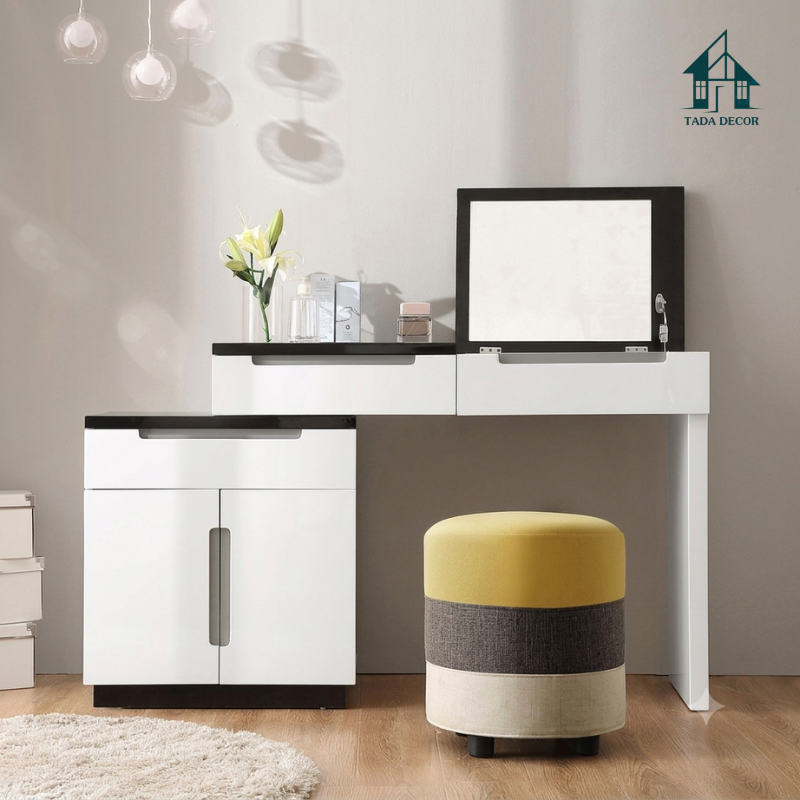 Bàn Trang Điểm Tích Hợp Bàn Làm Việc Gương Lật Co Giãn Kích Thước Thông Minh - Thương Hiệu TADA Việt Nam - BTD19