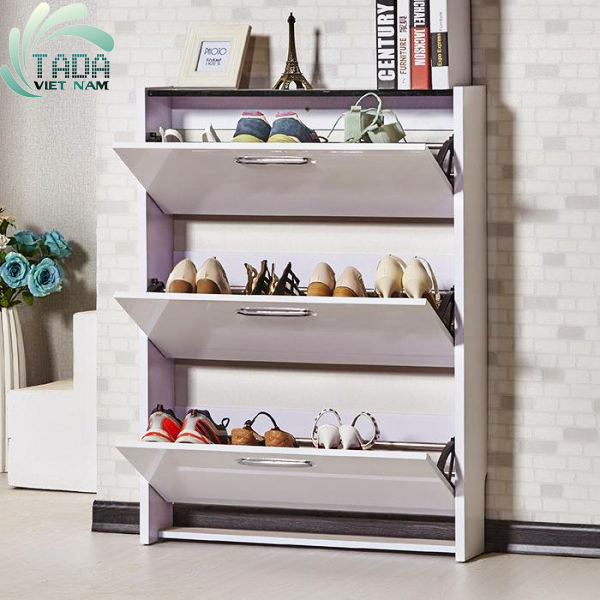 TỦ GIÀY THÔNG MINH TRẮNG ĐEN TADA - TD1108