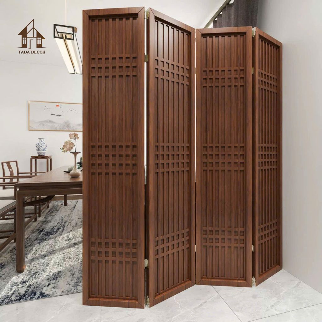 Vách bình phong CNC họa tiết cá chép VBP918 – Biểu tượng tài lộc và thăng tiến trong phong thủy hiện đại