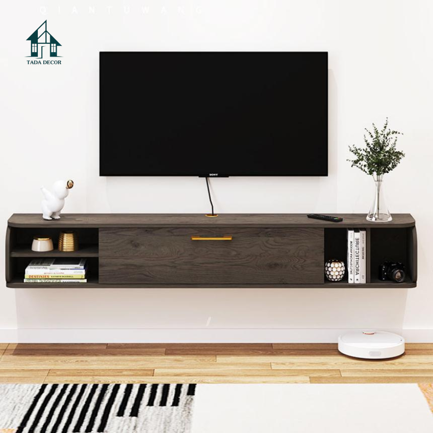 kệ tivi treo tường gỗ hiện đại - 5