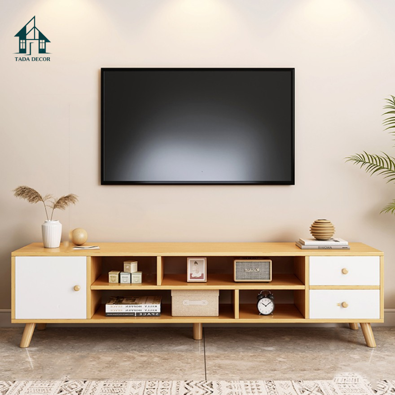 Kệ Tivi Gỗ Đẹp Phong Cách Bắc Âu - Thương Hiệu TADA Việt Nam - TDTV114