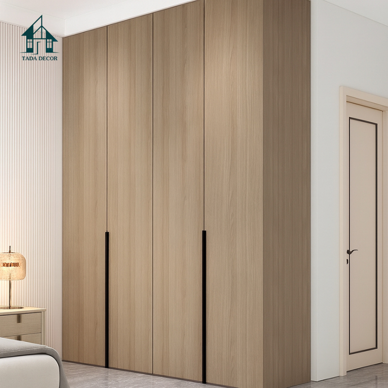 Tủ Quần Áo Gỗ Công Nghiệp MDF Hiện Đại, Thiết Kế Kịch Trần - Tối Ưu Không Gian Phòng Ngủ - Thương Hiệu TADA Việt Nam - TQA718