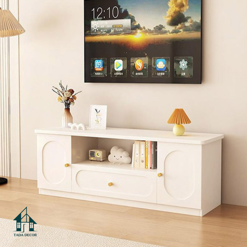Kệ Tivi Hiện Đại Bo Cong Tinh Tế, Đa Dạng Kích Thước Cho Mọi Nhà - Thương Hiệu TADA Việt Nam - KTV201