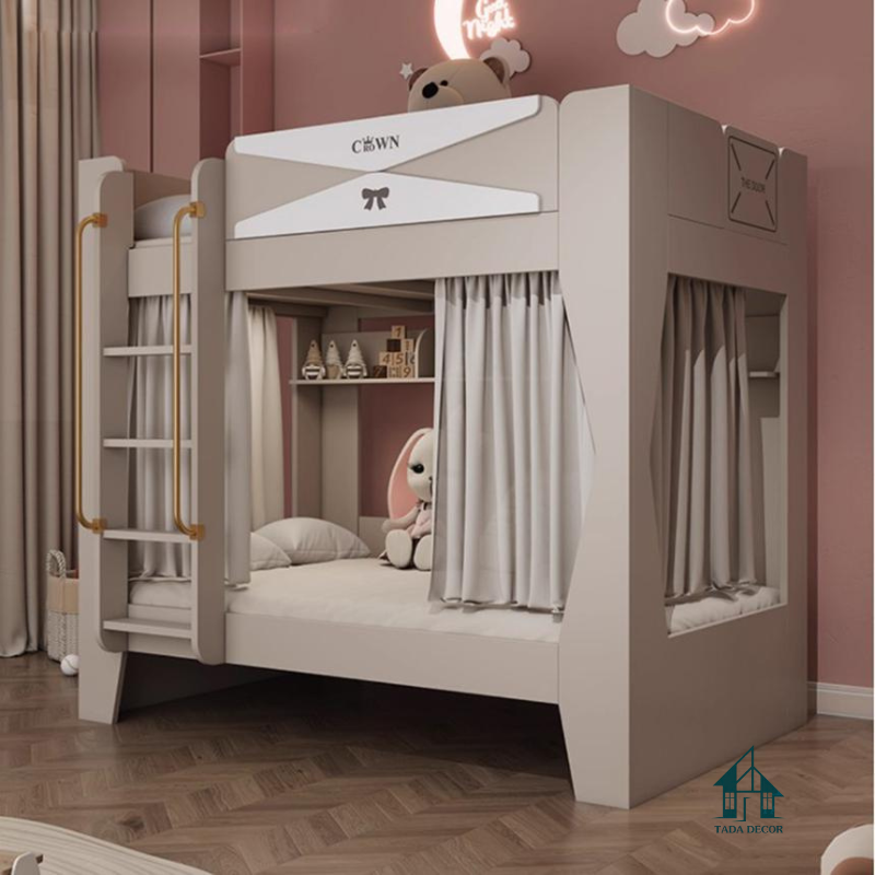 Mẫu giường tầng hai tầng thiết kế phong cách Bắc Âu - 1