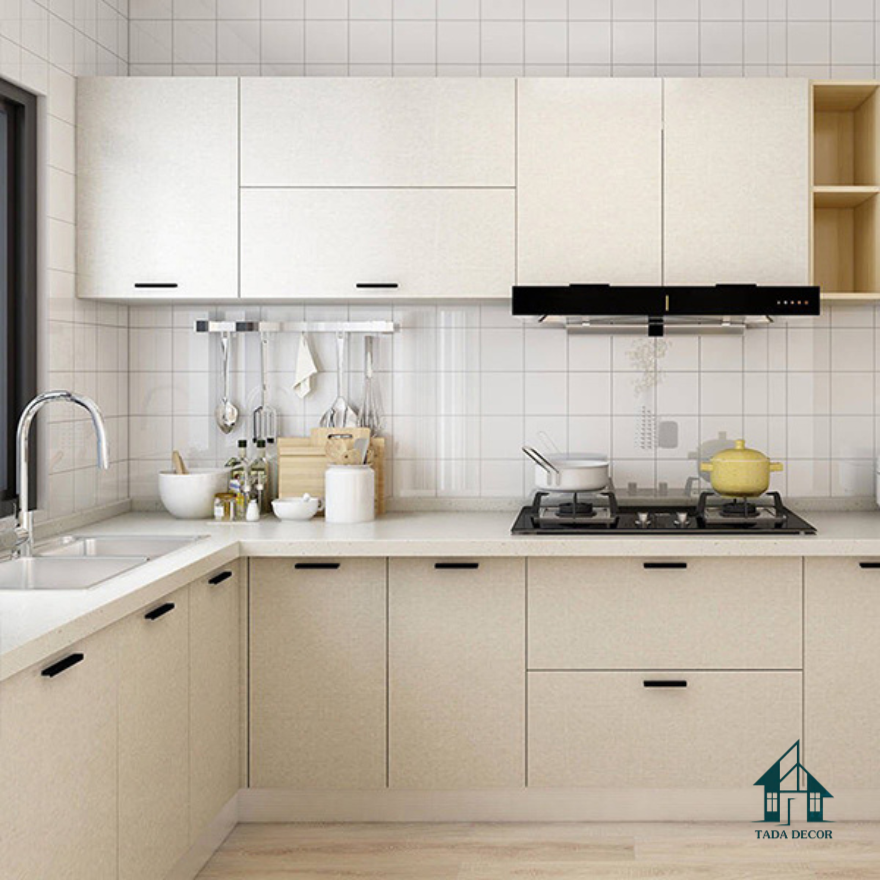 Tủ Bếp Gỗ Công Nghiệp MDF lõi xanh cao cấp TADA Việt Nam – Giải Pháp Tối Ưu Cho Căn Bếp Hiện Đại - TDTB705