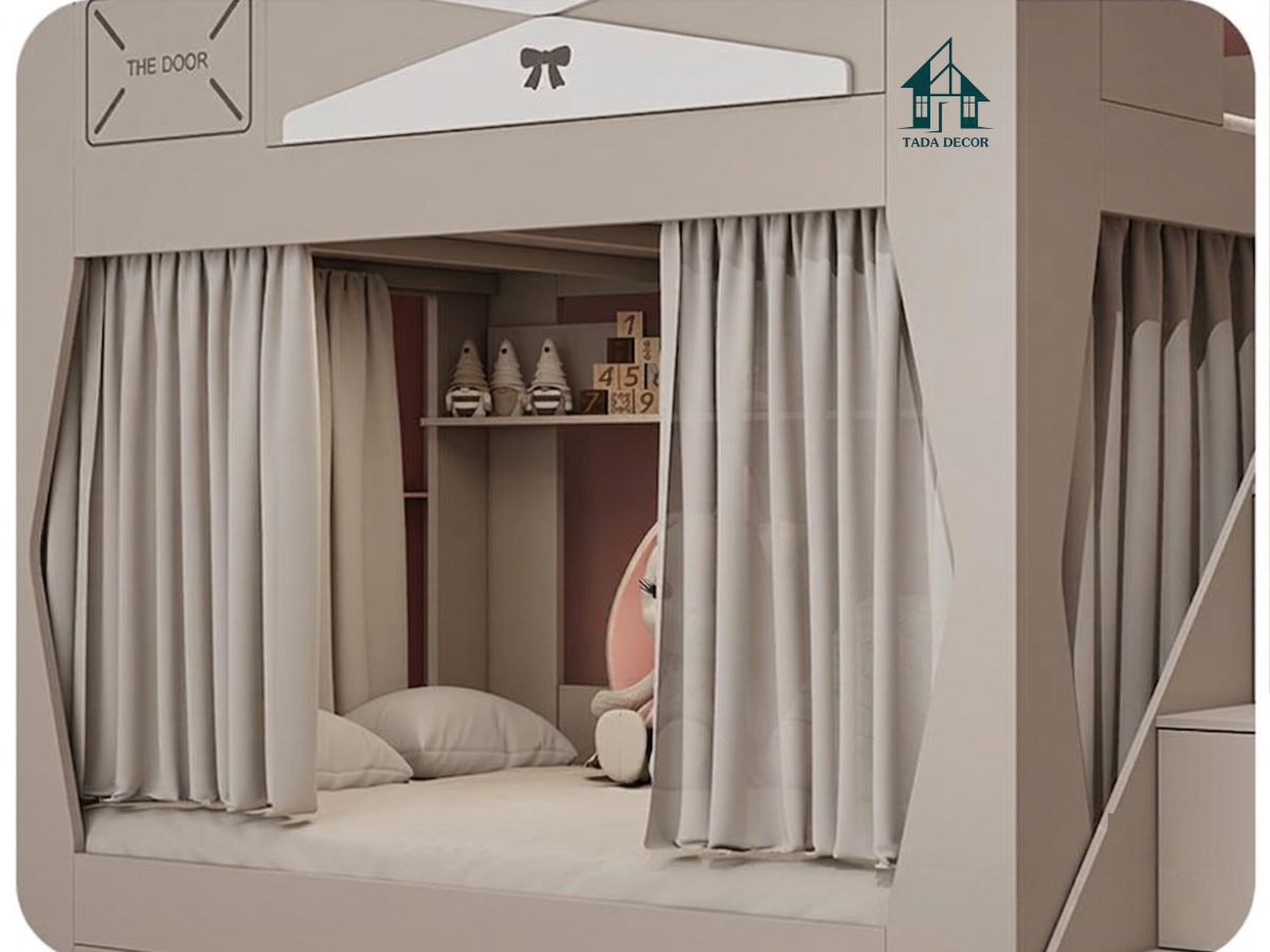 Mẫu giường tầng hai tầng thiết kế phong cách Bắc Âu - 3