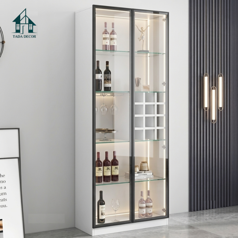 Tủ rượu đứng tích hợp đèn LED - 2