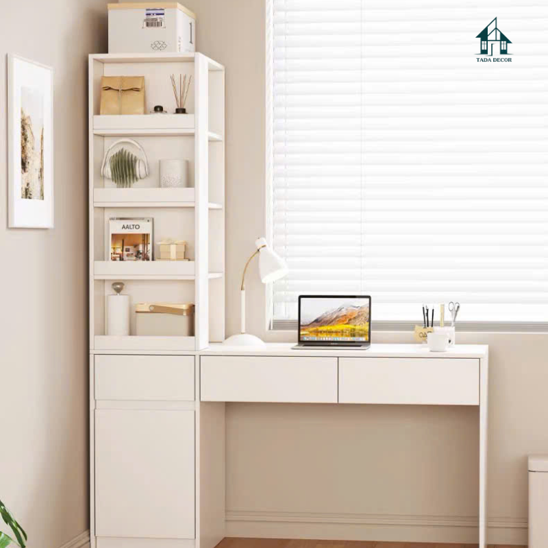 Bàn Làm Việc Liền Tủ Sách Đa Năng - Thương hiệu TADA Việt Nam - TDBH117