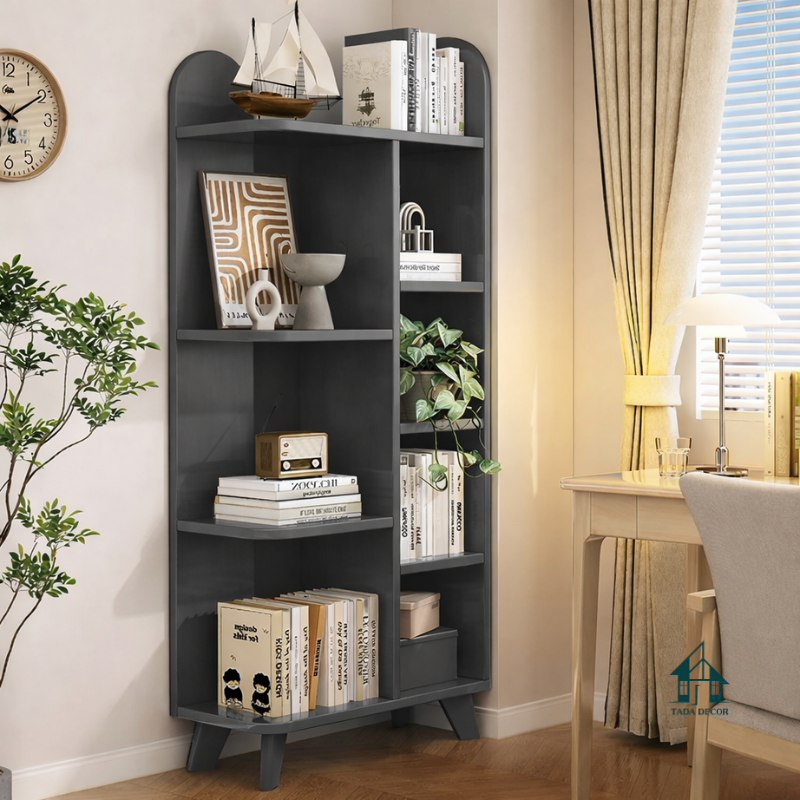 Kệ Sách Gỗ Góc Tường Đa Năng TADA Việt Nam – Giải Pháp Tối Ưu Không Gian Sống Hiện Đại - TDKS378
