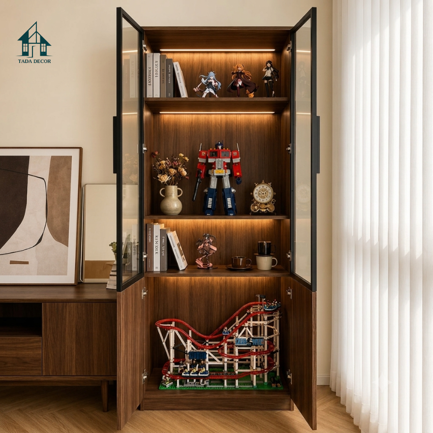 Tủ trưng bày có đèn led cánh kính - 4