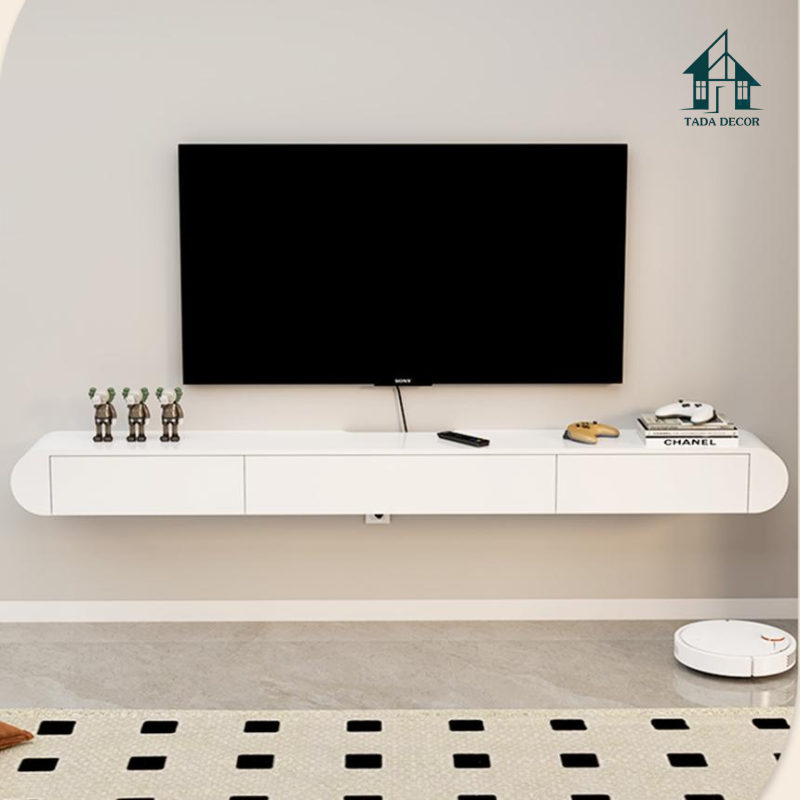 Mẫu kệ tivi treo tường phòng khách - 1
