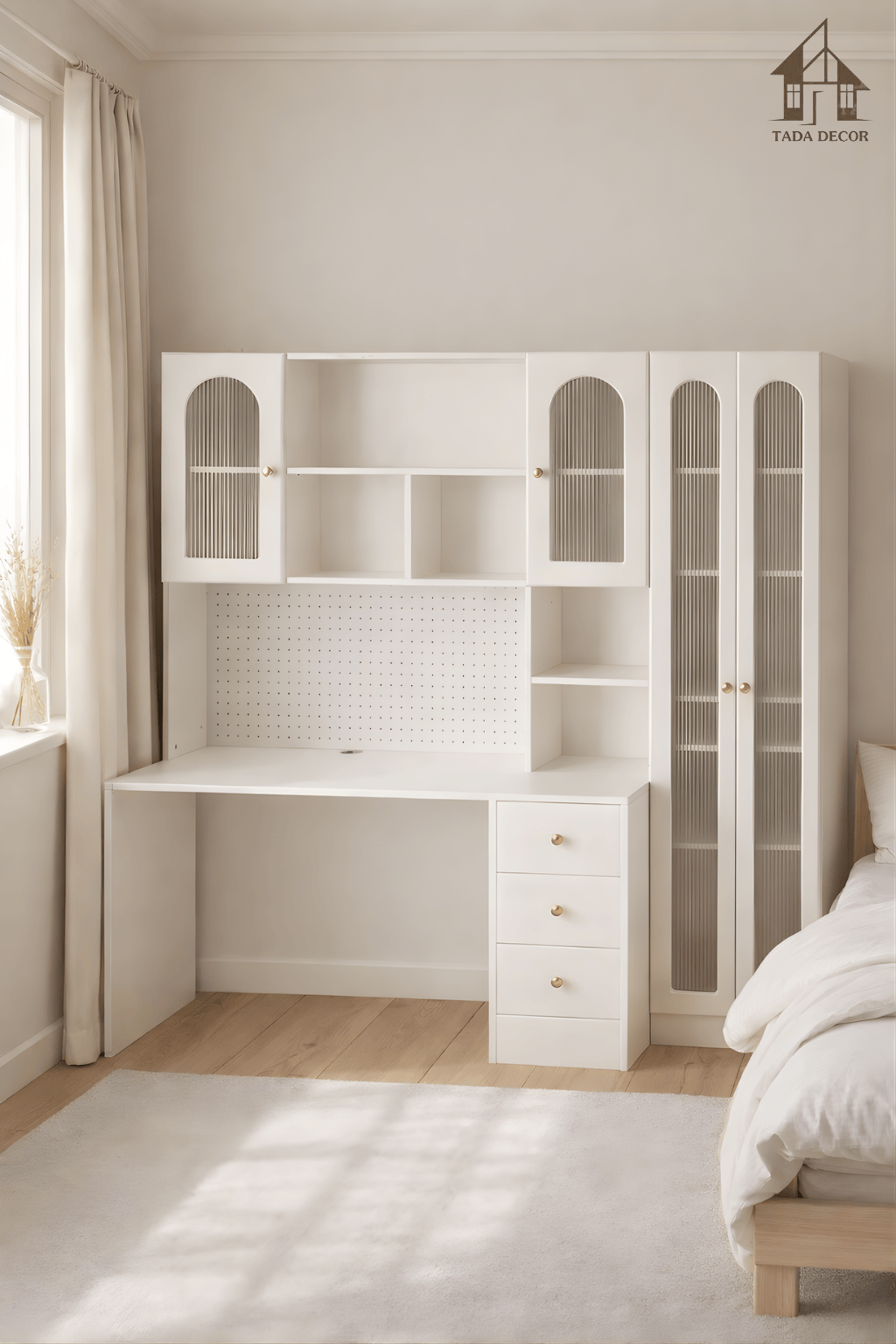 Feedback bàn học hiện đại kèm tủ đẹp | TADA DECOR