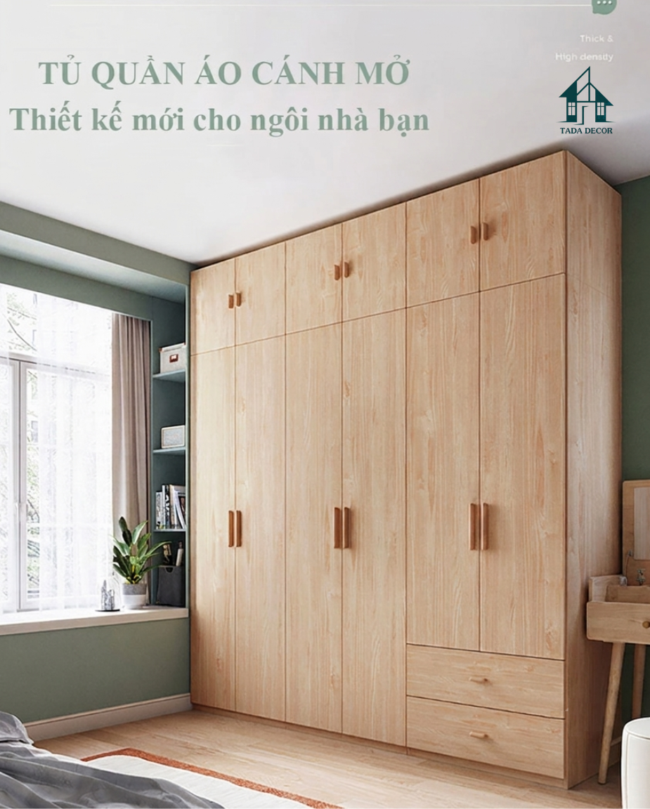 Mẫu tủ quần áo cánh mở hiện đại - 9
