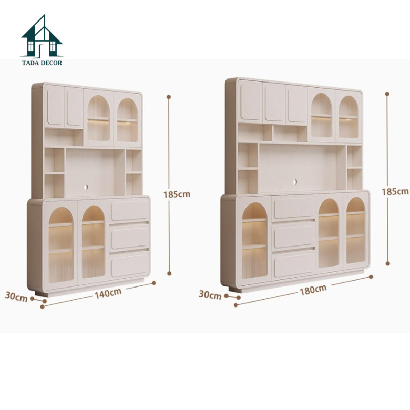 Tủ đựng chén bát tích hợp kệ máy pha cà phê - 10