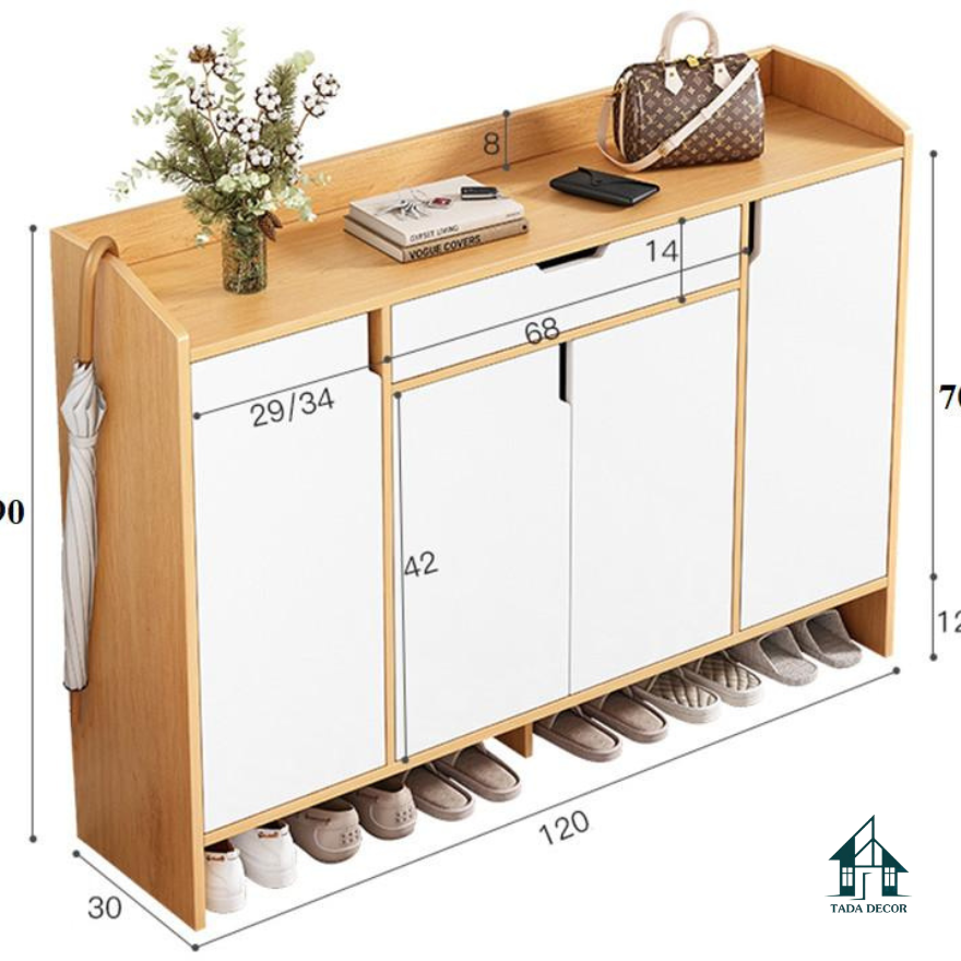 Tủ để giày dép phòng khách hiện đại - 9
