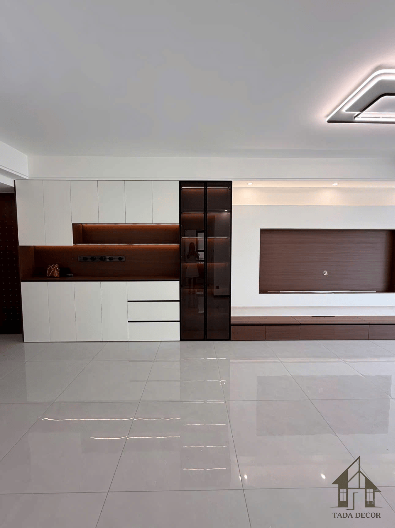 Combo phòng khách MDF lõi xanh đẹp, hiện đại, sang trọng