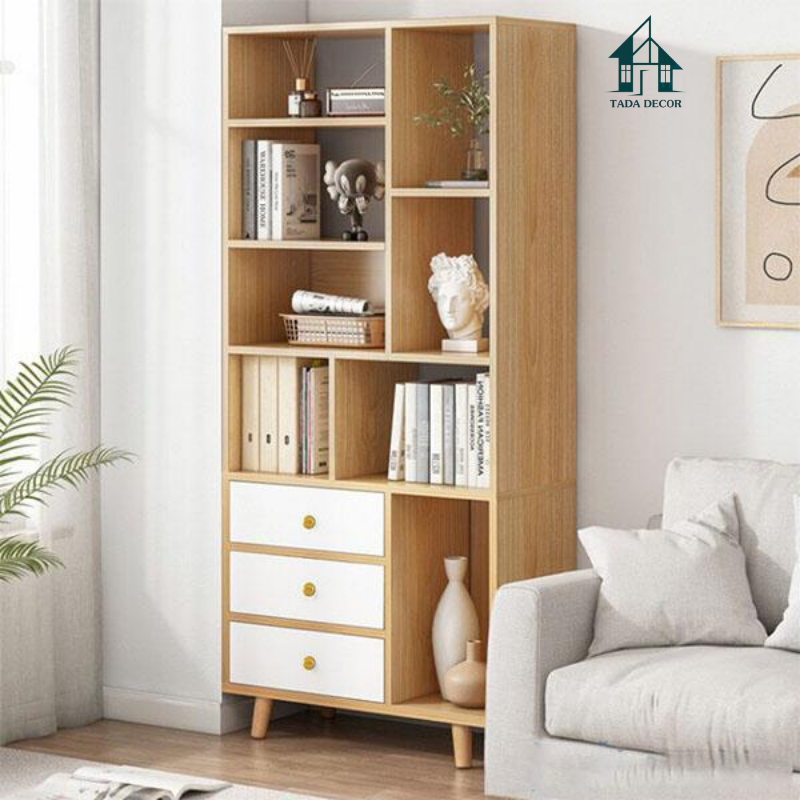 Kệ Sách Gỗ Hiện Đại, Thông Minh Cho Mọi Không Gian Sống - Thương Hiệu TADA Việt Nam - TDKS119