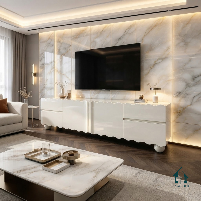 Kệ Tivi Hiện Đại – Mẫu Kệ Tivi Đẹp Tạo Điểm Nhấn Nghệ Thuật Cho Phòng Khách - TADA Việt Nam - TDTV122