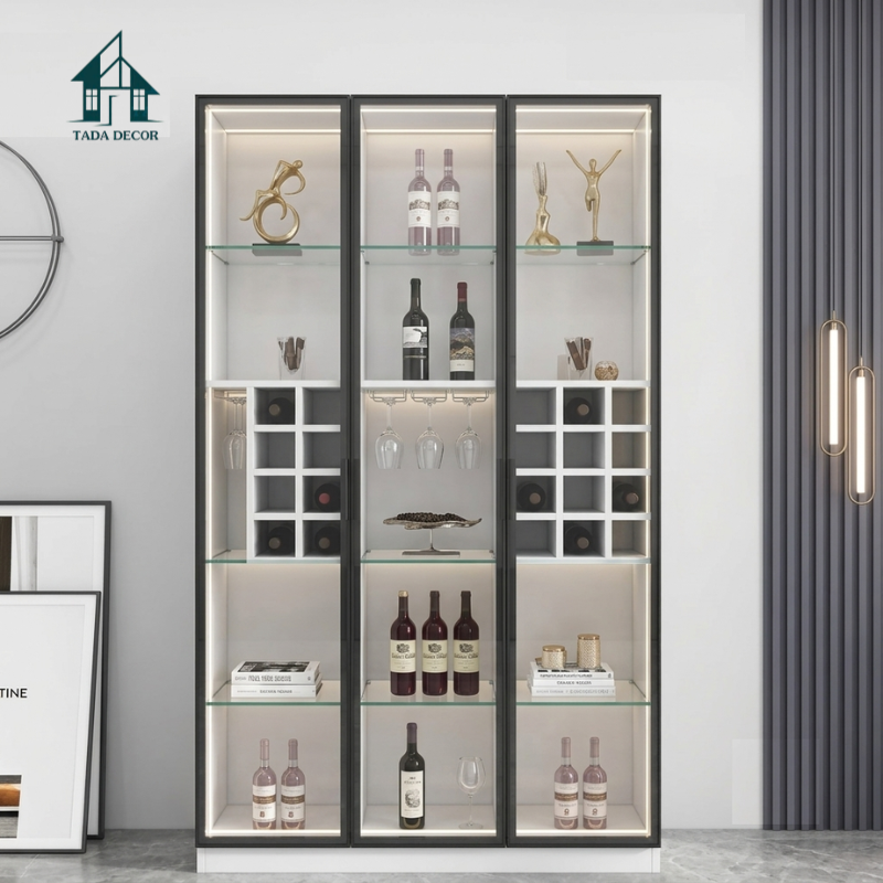 Mẫu Tuyệt Tác Tủ Rượu Phòng Khách Sang Trọng - Thương Hiệu TADA Việt Nam - TDTR47