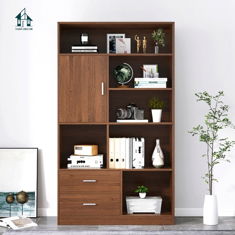 Mẫu Kệ Tủ Đựng Sách Hiện Đại – Đột Phá Cho Kệ Sách Gỗ Cao Cấp - Thương Hiệu TADA Việt Nam - TDKS102