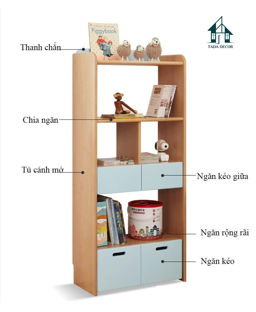 Kệ sách gỗ cho bé TADA Việt Nam - 2