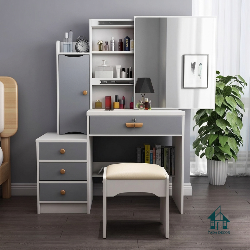 Bàn Trang Điểm Gỗ Hiện Đại TADA Việt Nam Giải Pháp Tối Ưu Không Gian Cho Phòng Ngủ Nhỏ - BTD14