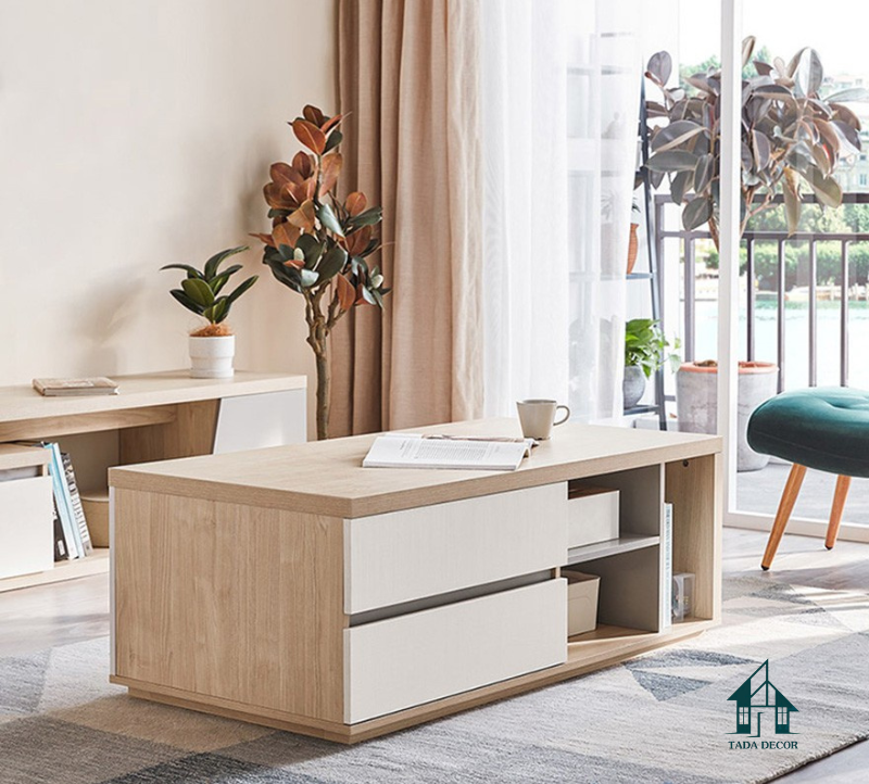 Bàn Trà Gỗ Hiện Đại – Thiết Kế Thông Minh, Nhiều Ngăn Lưu Trữ Cho Phòng Khách - Thương Hiệu TADA Việt Nam - TDBT14