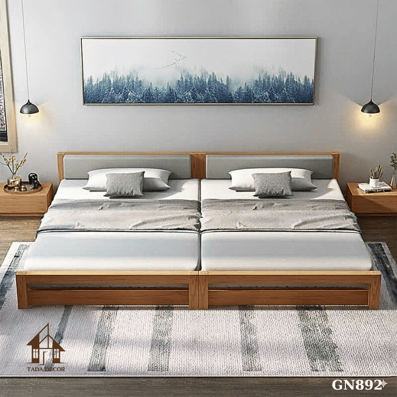 Giường Đôi GN892 – Thiết Kế 2 Giường Nhỏ Tiện Lợi Cho Gia Đình Hiện Đại