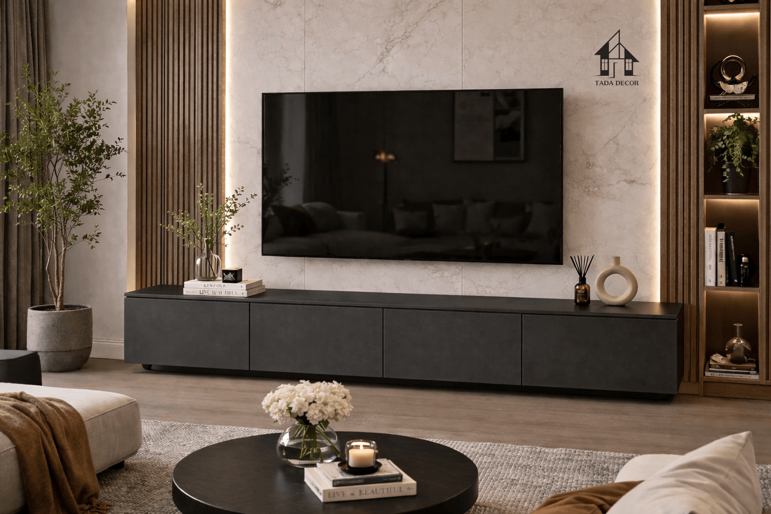 Feedback Kệ Tivi Để Sàn MDF Phủ Melamine Hiện Đại Cho Phòng Khách