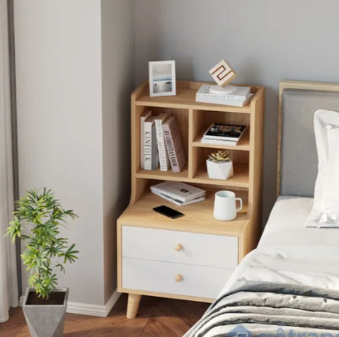 Tab đầu giường chia ô 2 ngăn kéo thương hiệu TADA VIETNAM- TD3044