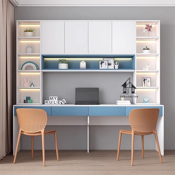 Combo bàn học  đôi cho học sinh – thiết kế chuẩn tư thế chất liệu gỗ MDF thương hiệu TADA VIỆT NAM- TDBH35