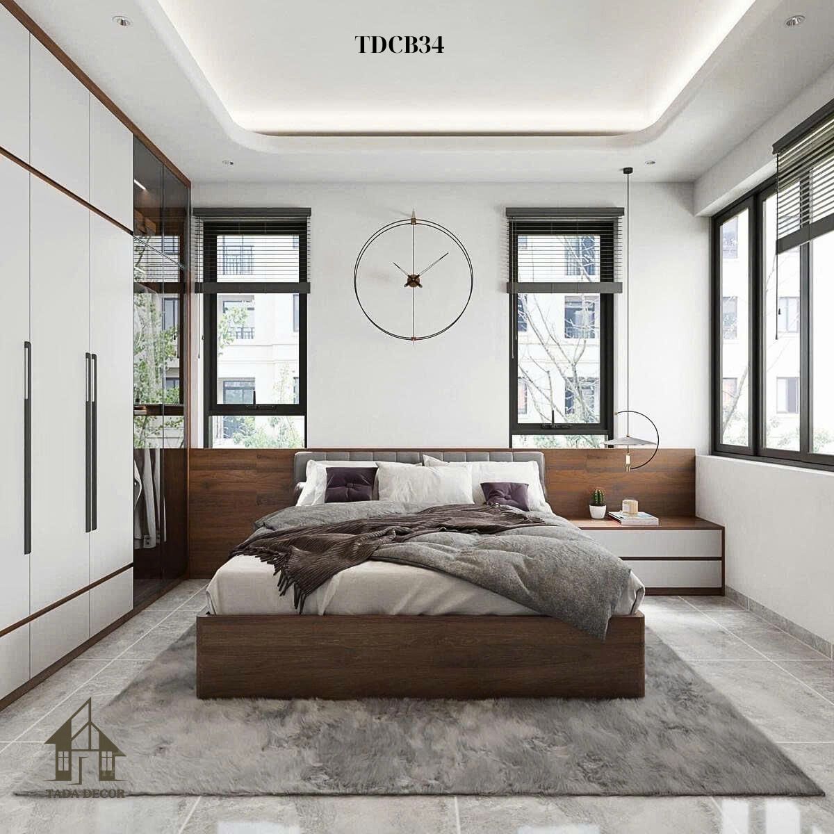 Combo nội thất phòng ngủ TDCB34 – Giường GN8540 & Tủ TDTA10 sang trọng, hiện đại