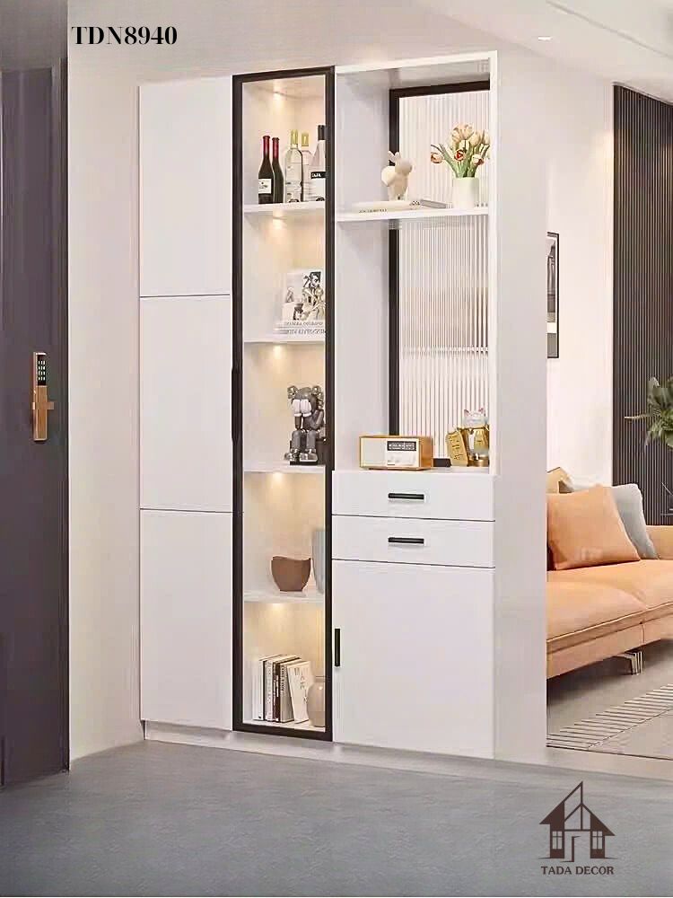 Tủ Đa Năng Phối Tủ Trưng Bày Rượu TDN8940 – Sang Trọng & Tiện Ích
