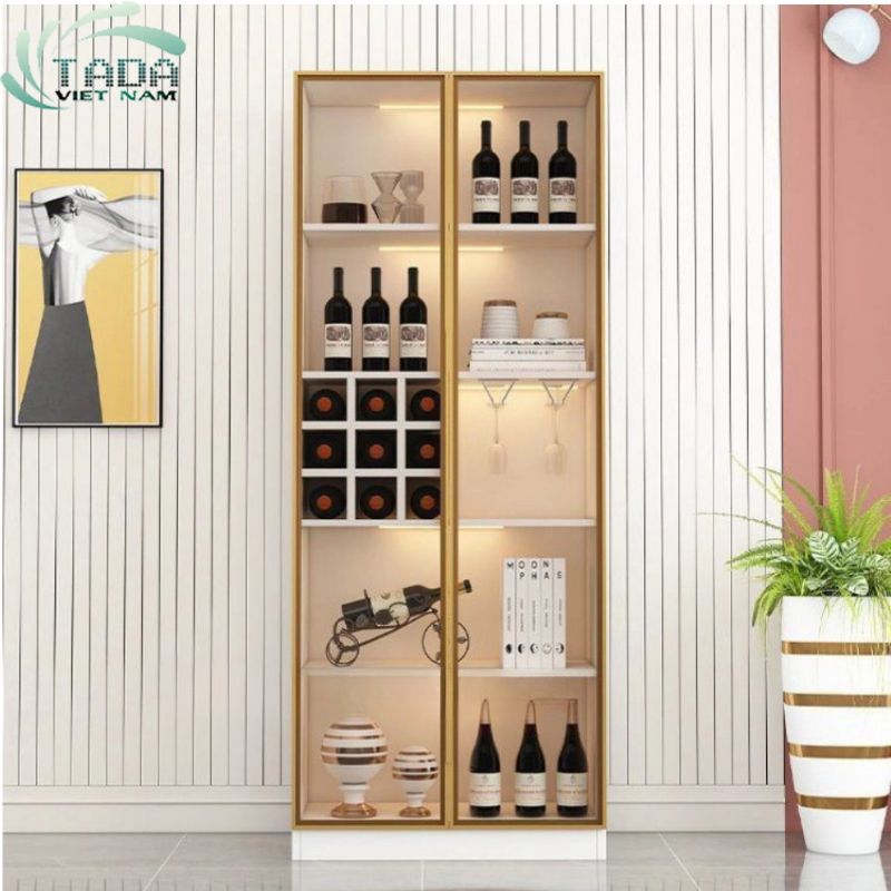Tủ rượu đẹp phòng khách chất liệu gỗ MDF thương hiệu TADA- TDTR5